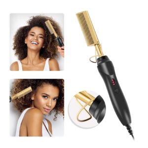 Gold Ceramic Professional Press Comb