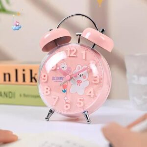 ZHONG Mini Alarm Clock Pink